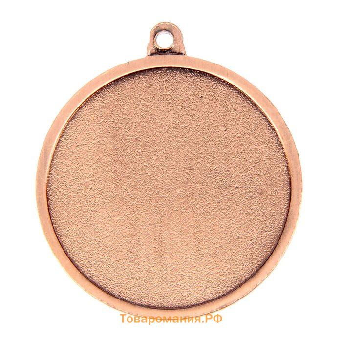 Медаль под нанесение 033 диам 4 см. Цвет бронз. Без ленты