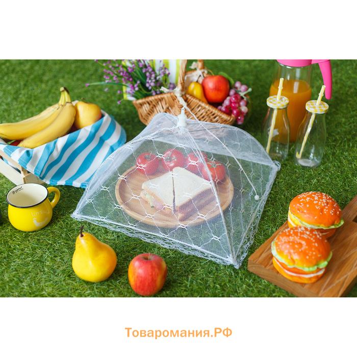 Сетка для продуктов защитная «Квадрат», 35×35 см, МИКС
