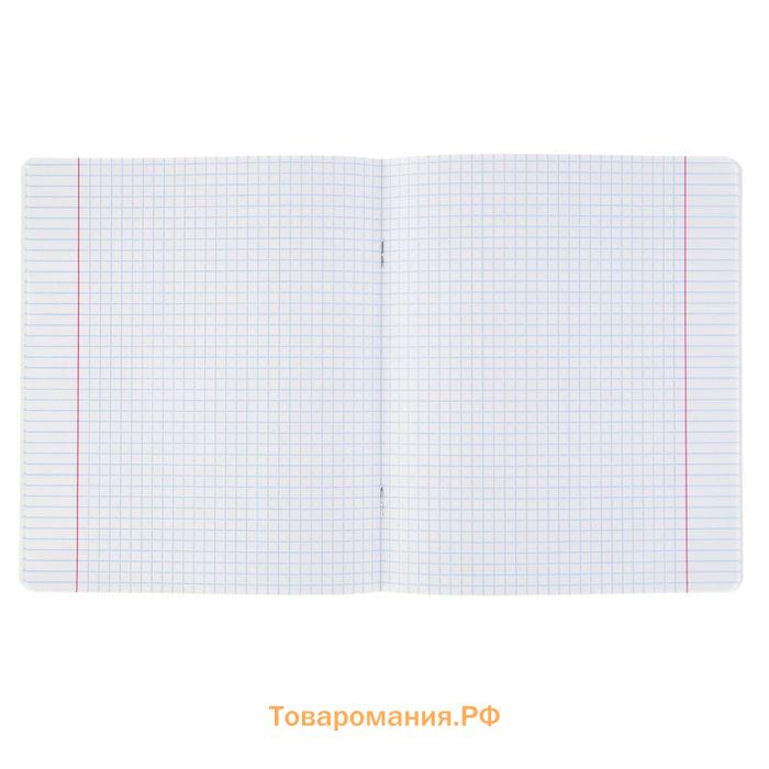 Тетрадь 24 листа в клетку, ErichKrause «Классика», обложка мелованный картон, зелёная
