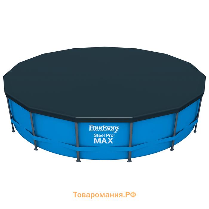 Бассейн каркасный Bestway Steel Pro MAX 56488, 457×107 см, фильтр-насос, лестница, тент, круглый