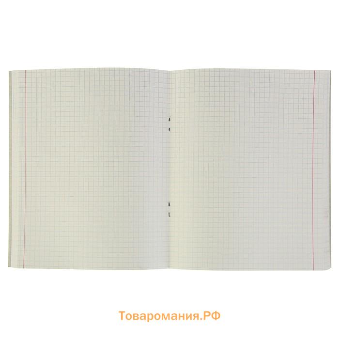 Тетрадь 96 листов в клетку Calligrata «Россия», обложка мелованный картон, блок №2, белизна 75% (серые листы), МИКС