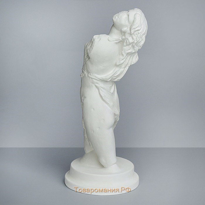 Гипсовая фигура Торс танцующей менады Вакханки, 21.5 х 21.5 х 52 см