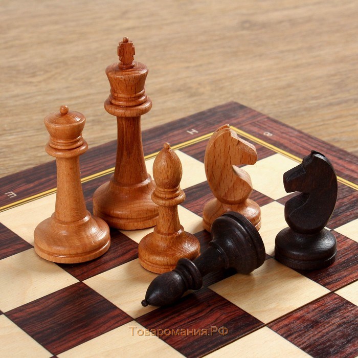 Шахматы турнирные 37 х 37 см "Баталия", утяжеленные, король h-9 см, пешка h-4.4 см
