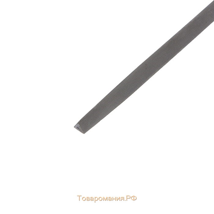 Напильник ТУНДРА, для заточки цепей пил, трехгранный, У10, 2К рукоятка, №3, 200 мм
