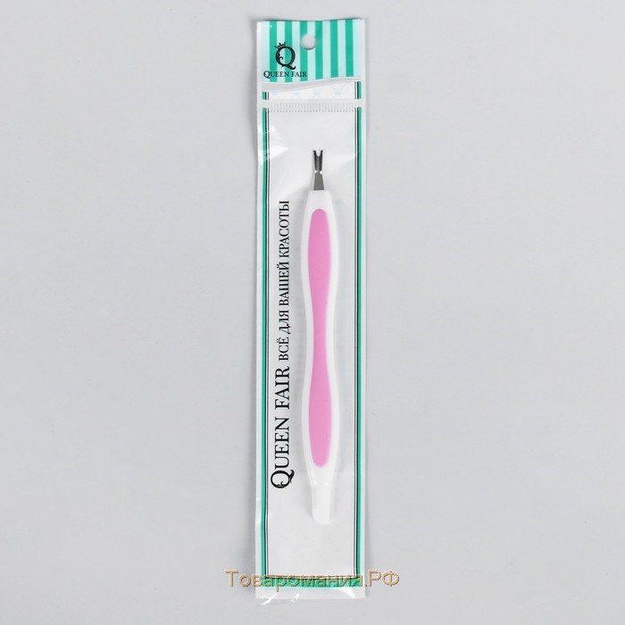 Триммер-пушер, 13 см, прорезиненная ручка, цвет МИКС