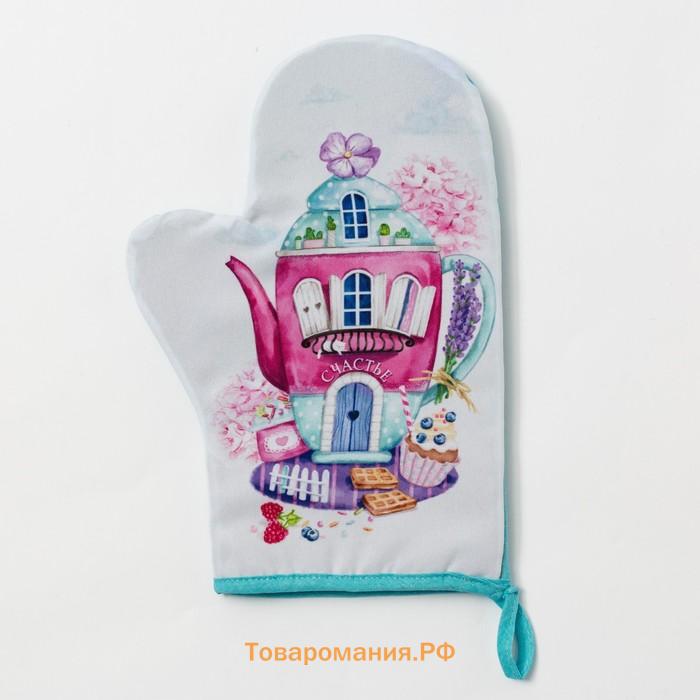 Кухонный набор «Любимой мамочке», варежка-прихватка 20×28 см, лопатка деревянная