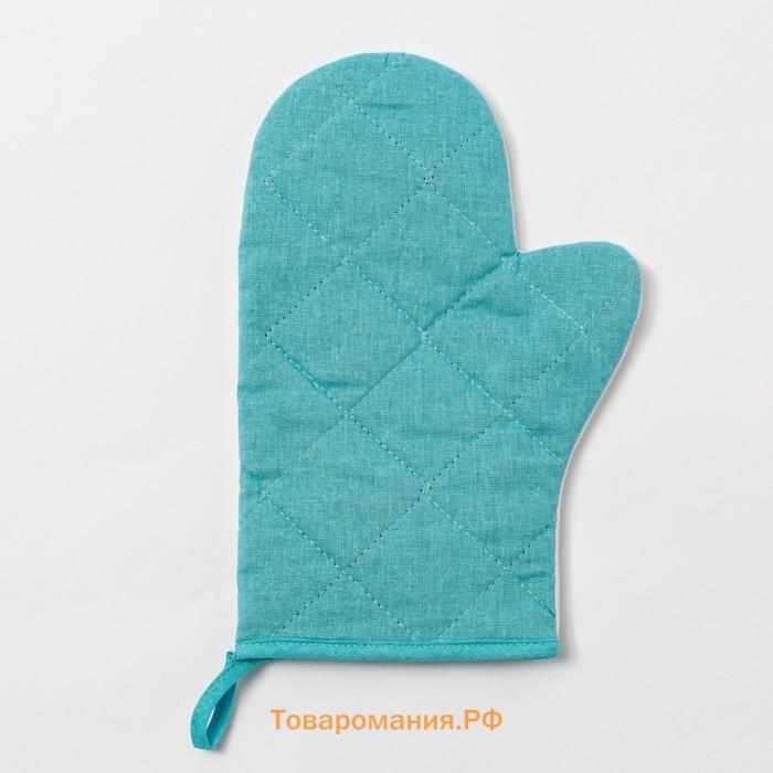 Кухонный набор «Любимой мамочке», варежка-прихватка 20×28 см, лопатка деревянная