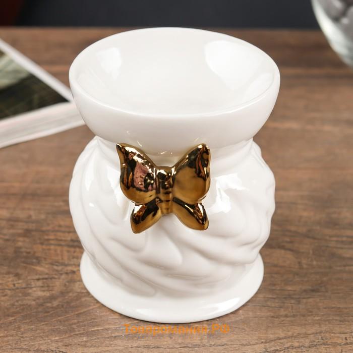 Аромалампа керамика "Золотая бабочка" 9х7,5х7,5 см