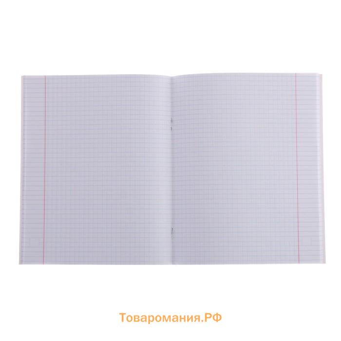 Тетрадь 48 листов в клетку, Calligrata «Авто и скорость», обложка мелованный картон, серые листы, МИКС