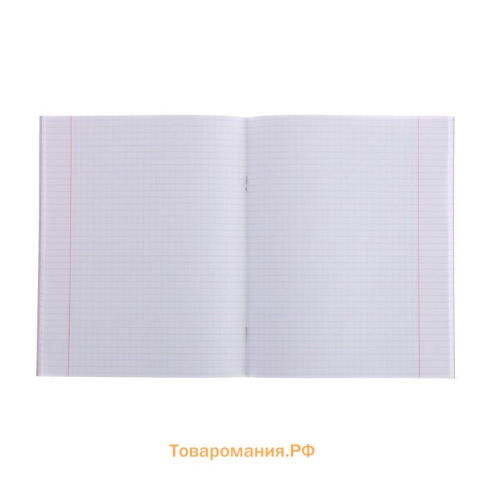 Тетрадь 48 листов в клетку, Calligrata «Авто», обложка мелованная бумага, серые листы, МИКС
