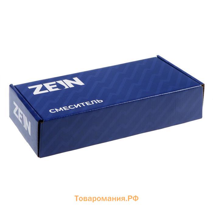 Смеситель для кухни ZEIN Z25120101, гибкий излив, кран-букса латунь 1/2", хром