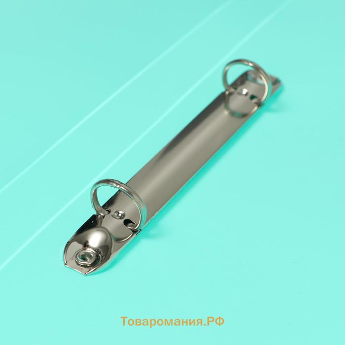 Папка на 2 кольцах А4 Calligrata, 18 мм, 500 мкм, ледяной зеленый
