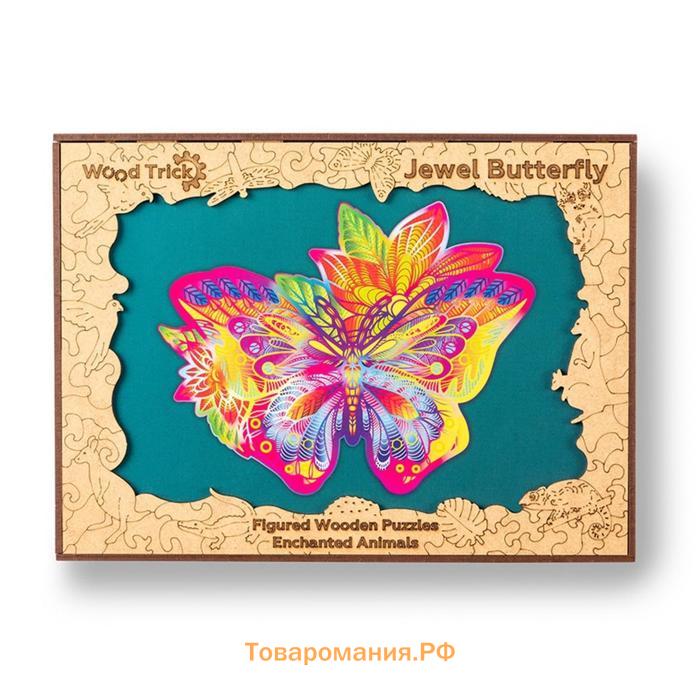 Деревянный пазл «Драгоценная бабочка», 36×28 см