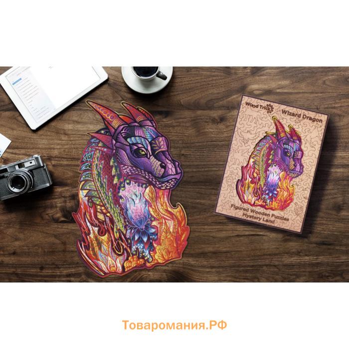 Деревянный пазл «Волшебный Дракон», 35×24 см