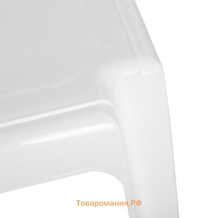 Столик для шезлонга "Элластик", белый,  45 х 45 х 38 см