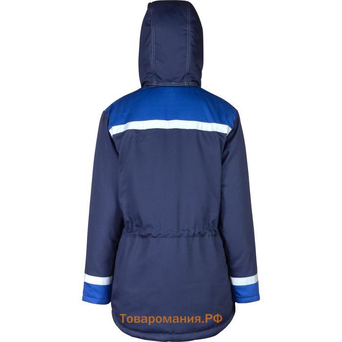 Куртка женская утеплённая, цвет синий, размер 56-58, рост 158-164