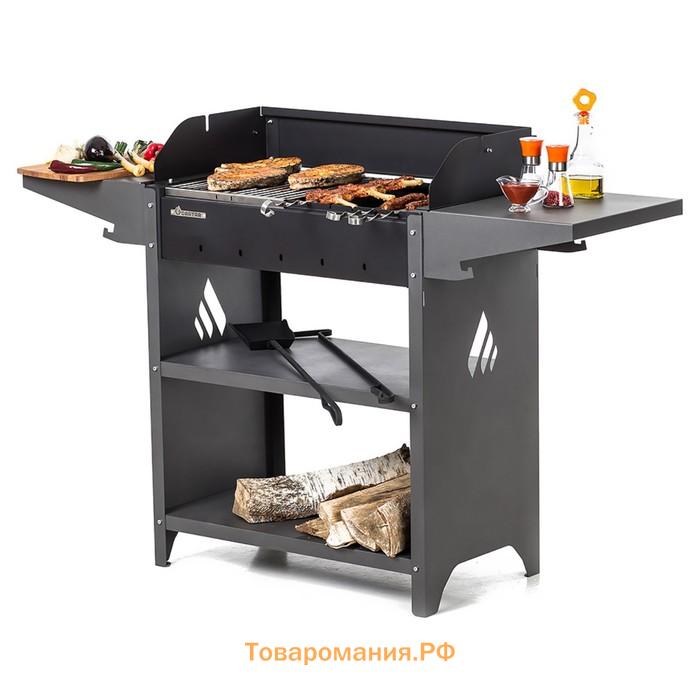 Мангал Family Standart Grill FSG2000, 133.2×39.4×89.5 см, 2 мм, крышка, боковые полки