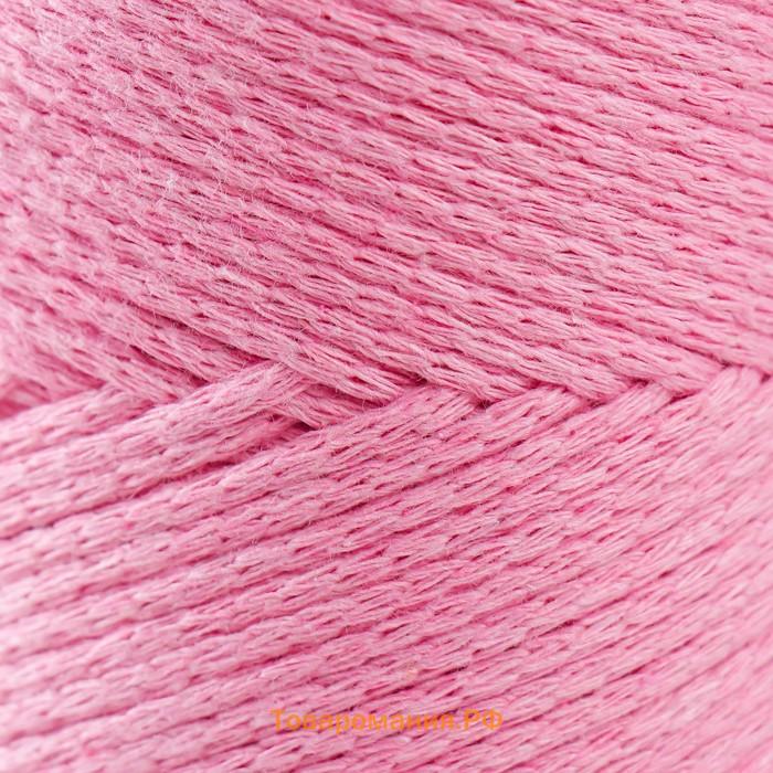 Пряжа "Macrame Cotton" 20% полиэстер, 80% хлопок 225м/250гр (779 ярк.розовый)