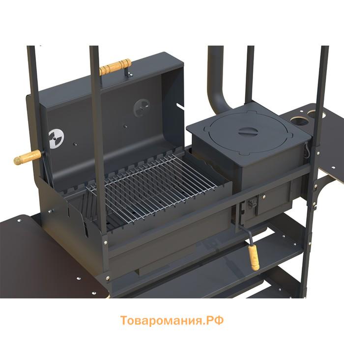 Мангал-Гриль-Казан ROLAND Sr, 182×103×214 см