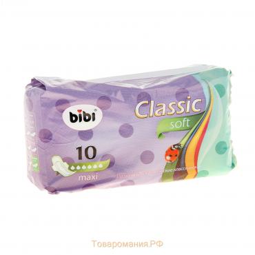 Прокладки «BiBi» Classic Maxi soft, 10 шт.