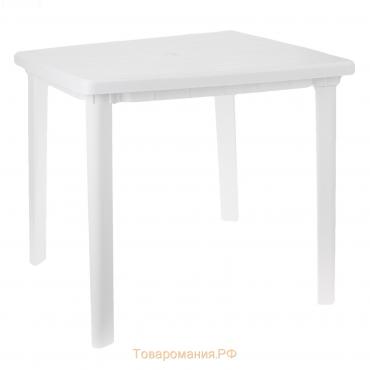 Стол квадратный, 80х80х74 см, цвет белый