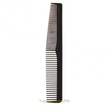 Расчёска комбинированная, 18 × 3 см, цвет чёрный