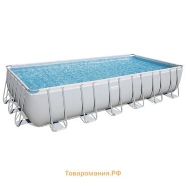 Бассейн каркасный Bestway Power Steel, 732×366×132 см, песчаный фильтр-насос, лестница, тент, 56475