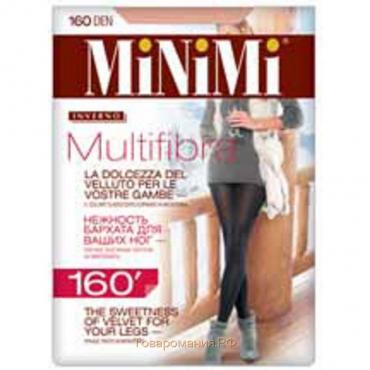 Колготки женские MiNiMi Multifibra, 160 den, размер 3, цвет fumo
