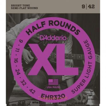 Струны для электрогитары D'Addario EHR320 Half Round