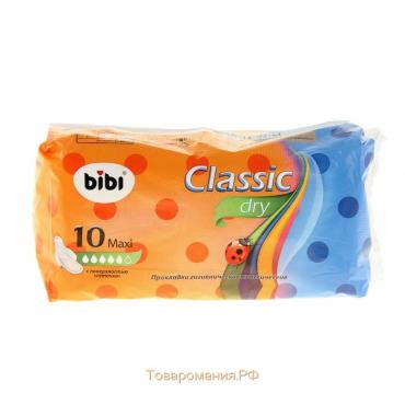 Прокладки для критических дней «BiBi Classic Maxi Dry», 10 шт.