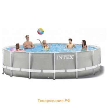 Бассейн каркасный INTEX Prism Frame 26716NP, 366×99 см, фильтр-насос, лестница, круглый