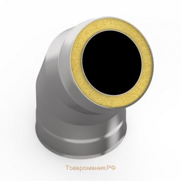 Сэндвич-отвод 135°, d 160 × 220 мм, нерж/нерж, 0.5 мм/0.5 мм