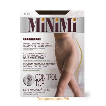 Колготки женские MiNiMi Control Top, 40/140 den, размер 4, цвет mineral