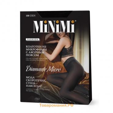 Колготки женские MiNiMi Diamante Micro, 100 den, размер 4, цвет nero