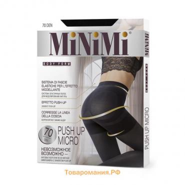 Колготки женские MiNiMi Push Up Micro, 70/140 den, размер 4, цвет nero