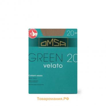 Колготки женские Omsa Green, 20 den, размер 3, цвет caramello