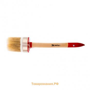 Кисть круглая MTX 82051, профи, натуральная щетина, деревянная ручка, 50 мм