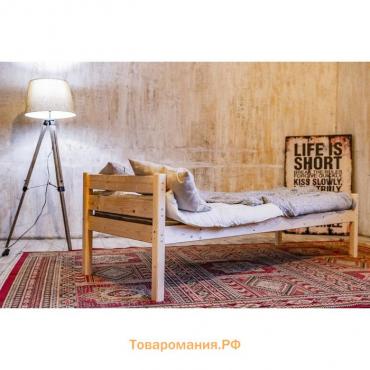 Односпальная кровать «Светлячок», 800×1600, массив сосны, без покрытия