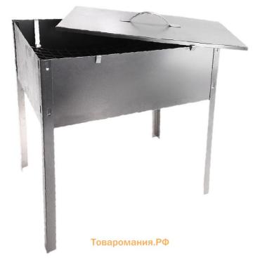 Мангал - коптильня maclay "Эконом", без шампуров, 40×25×40 см, металлический, разборный