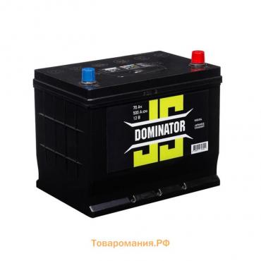 Аккумулятор Dominator Asia 70 А/ч, 500 А, обратная полярность, 260х173х225 мм 138855s